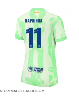 Barcelona Raphinha Belloli #11 Maglia Gara Terza Repliche 2024-25 Donna